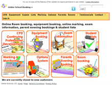 Tablet Screenshot of onlineschoolbooking.com